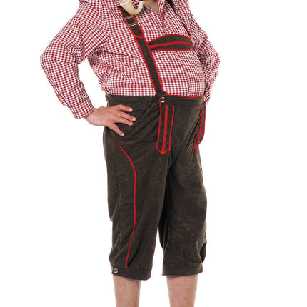 Lederhosen Black Red Men