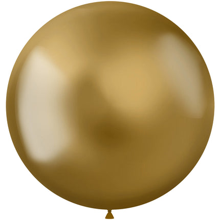 Balony złote chrom 48cm 5szt