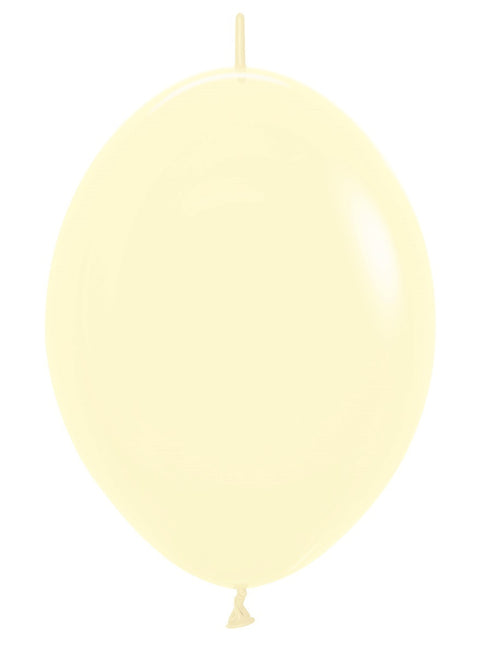 Balony Pastel Matte Yellow 30cm 50szt