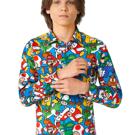 Super Mario Shirt Boy Teen OppoSuits