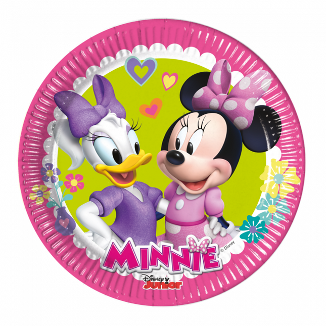 Talerzyki Minni Mouse 20cm 8szt