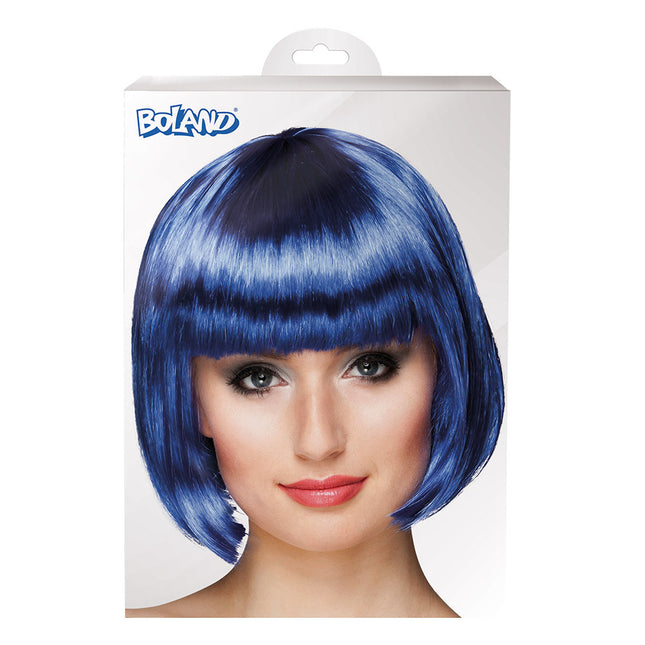 Niebieska peruka Bob