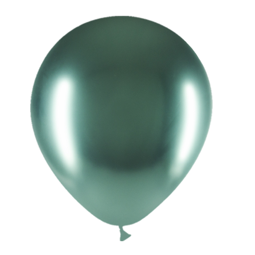 Balony zielone chrom 30cm 50szt