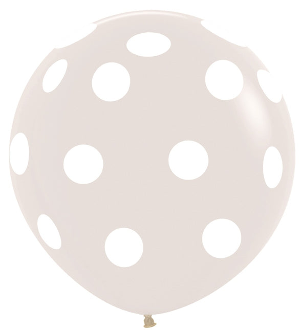 Balony Polka Dots Crystal Clear 91cm 2szt.