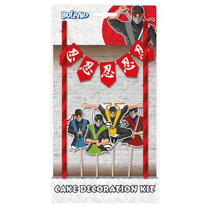 Ninja Cake topper 5 szt.