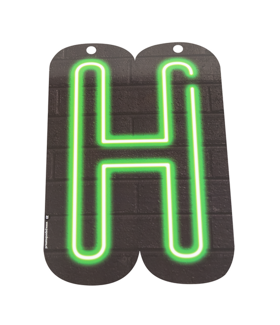 Neonowa litera H 24cm