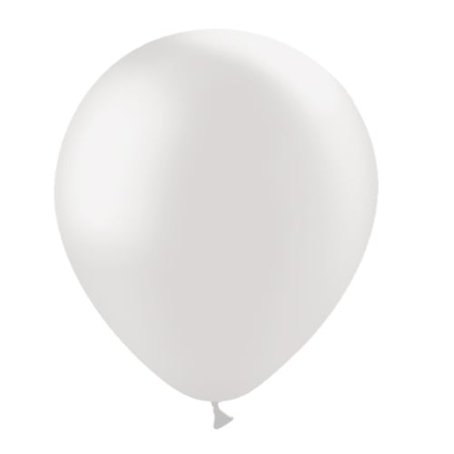 Balony jasnoszare metaliczne 30cm 10szt