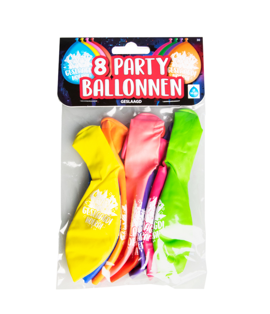 Udane balony hurra 30cm 8szt