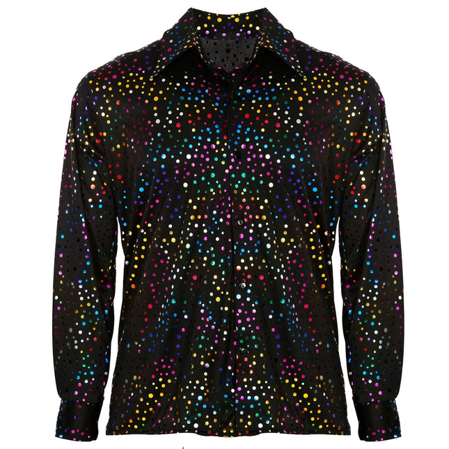 Bluza Disco 70S Black Men Metallic