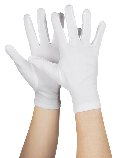 Białe rękawiczki dla dorosłych
