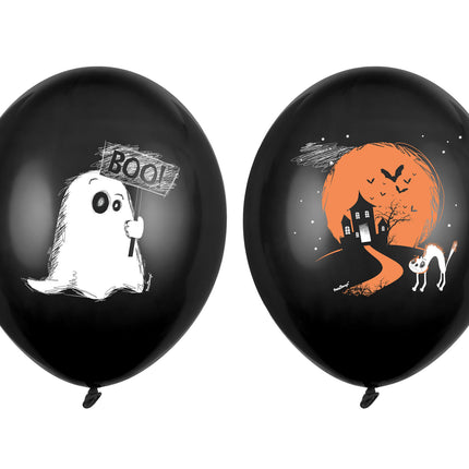 Balony na Halloween Boo 30cm 50szt