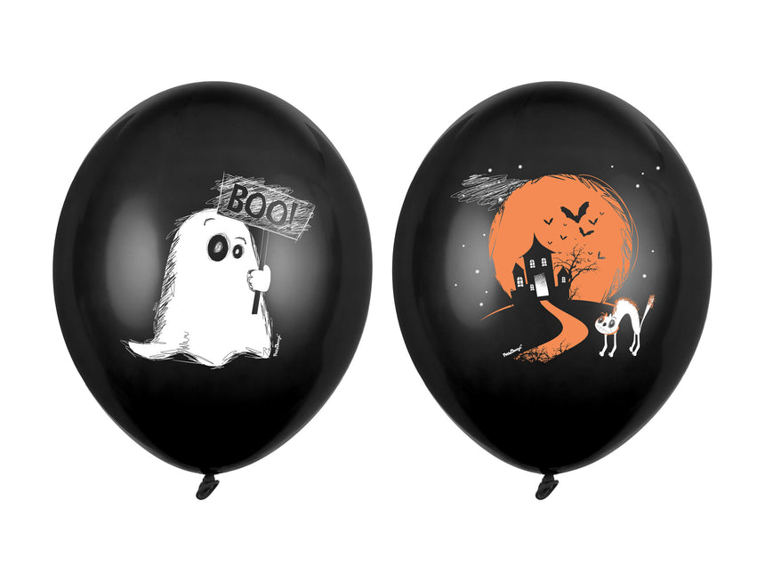 Balony na Halloween Boo 30cm 50szt