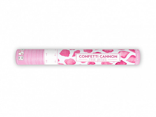Konfetti Cannon różowe płatki róż 40cm