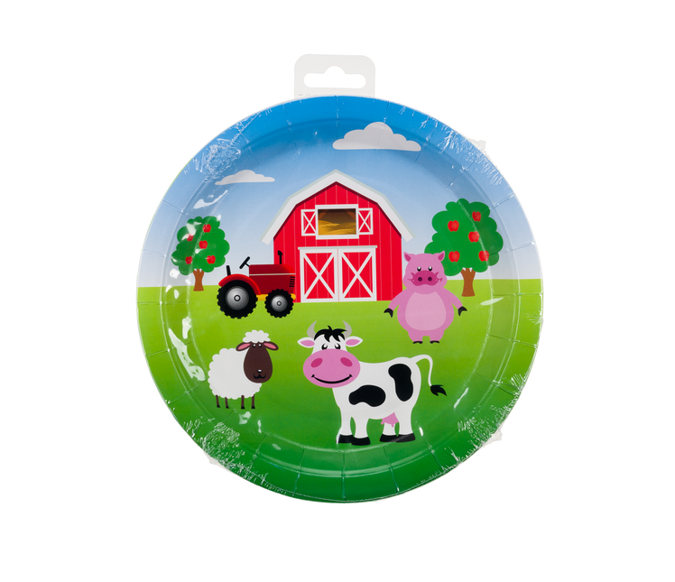 Talerze Farmyard 23cm 8szt