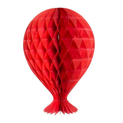 Balon w kształcie plastra miodu czerwony 37 cm