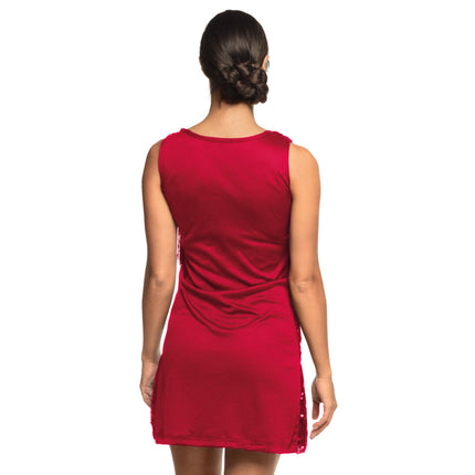 Charleston Dress Ladies Red Glitter