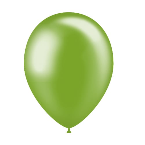 Balony zielone metaliczne 25cm 10szt