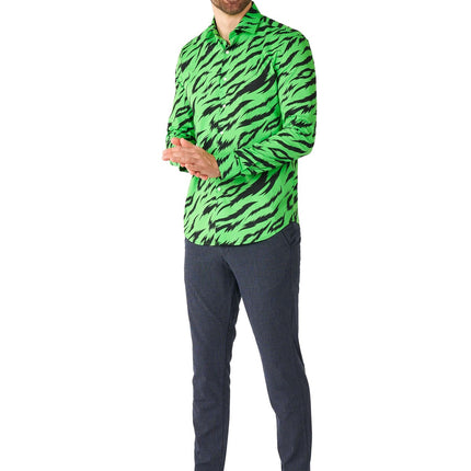 Zielona koszula męska Tiger <tc>OppoSuits</tc>