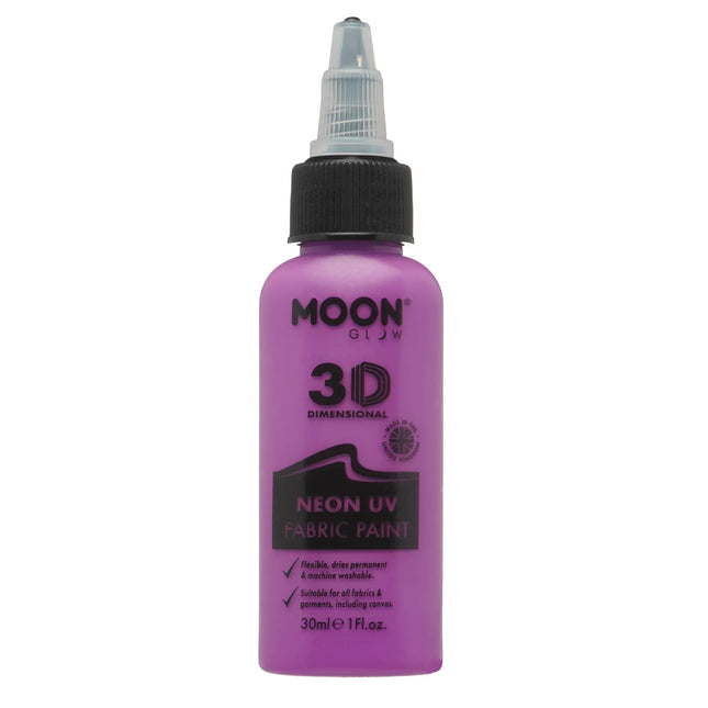 Farba do tkanin Moon Glow Neon UV Intense Purple 30ml