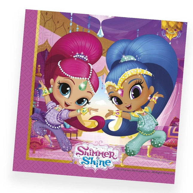 Serwetki Shimmer And Shine 33cm 20szt