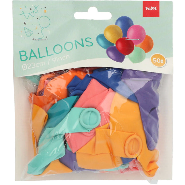 Balony kolorowe 23cm 50szt