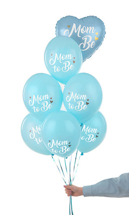 Balony Mamy Być Niebieskie 30cm 6szt