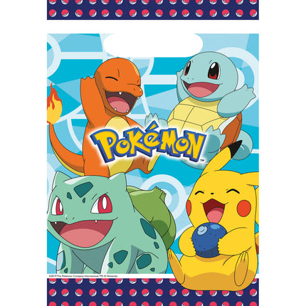 Torebki do dzielenia się Pokemon 23,4 cm 8 szt.