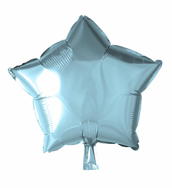 Balon helowy gwiazda jasnoniebieski 46 cm pusty