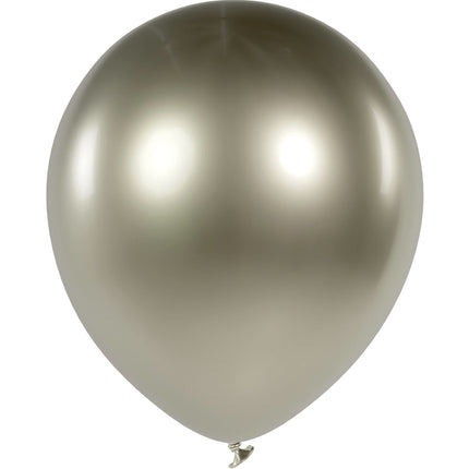 Balony szampańskie złote chrom 33cm 50szt