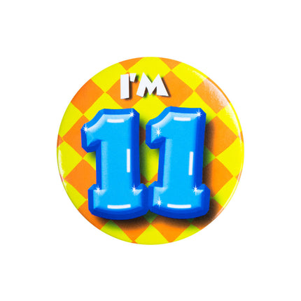 Jestem 11 Button 11 Years 5,5cm