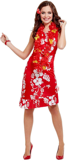 Hawaii Dress Red M