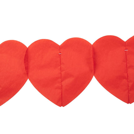 Garland of Hearts Red 6m