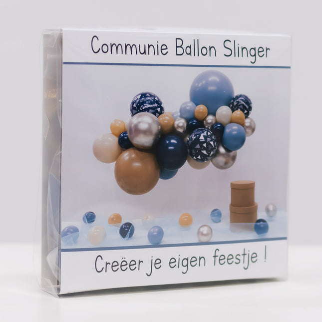 Balony Zestaw balonów DIY Organiczna Komunia Niebieski