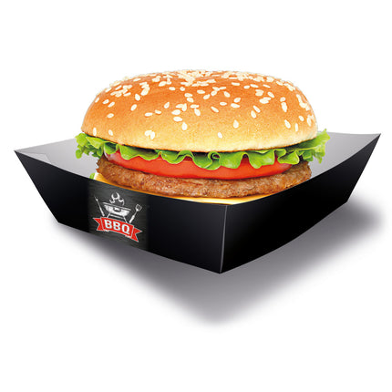 BBQ Hamburger Box 13cm 4szt