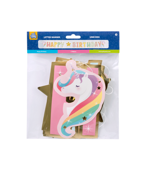 Happy Birthday Letterslinger Unicorn 2.5m