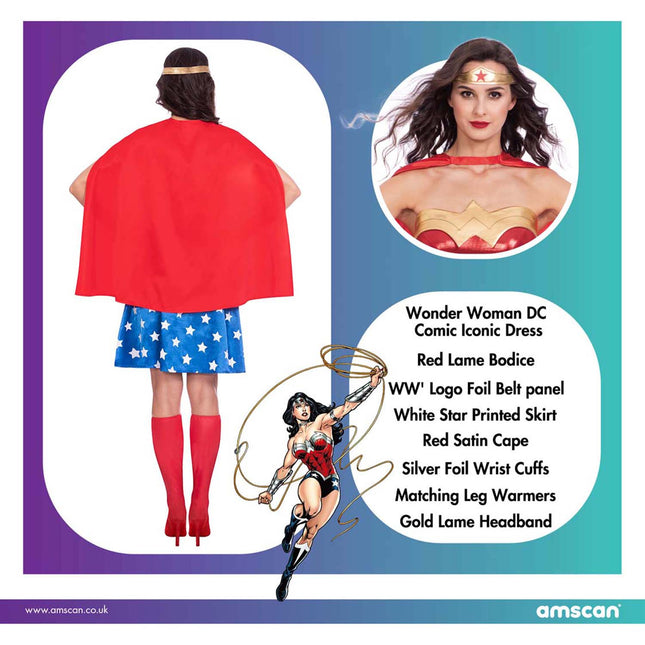 Kostium dla dorosłych Wonder Woman Classic XXL