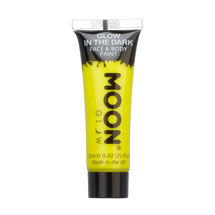 Farba do twarzy Moon Glow Glow in the Dark Face Paint Yellow 12ml