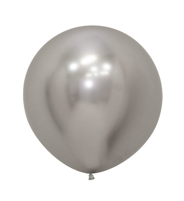 Balony Reflex Silver 61cm 3szt