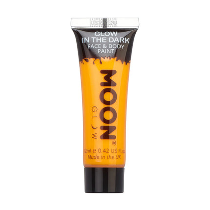 Farba do twarzy Moon Glow Glow in the Dark Face Paint Orange 12ml