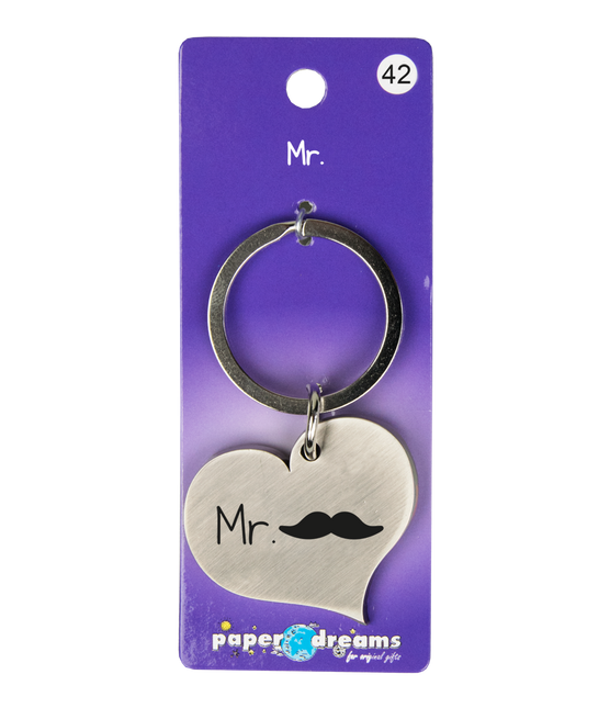 Breloczek do kluczy Mr Mustache 10 cm