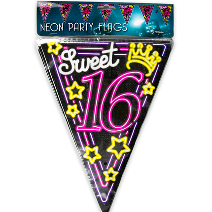 Girlandy 16 lat Sweet 16 Neon 10m