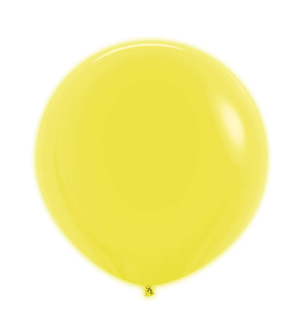 Balony Neon Żółty 61cm 10szt