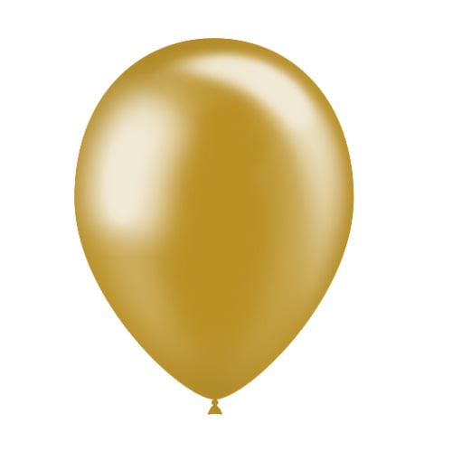 Balony złote metaliczne 25cm 10szt