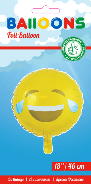 Balon helowy Emoji Smile 45 cm pusty