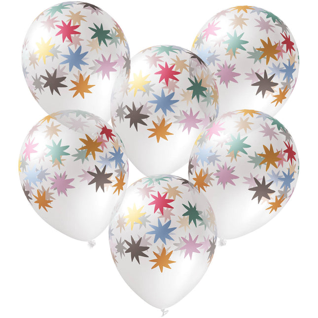 Balony gwiazdki 33cm 6szt