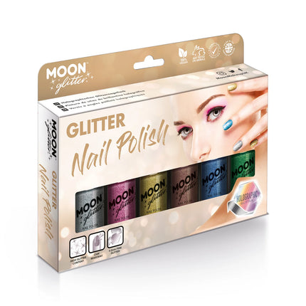 Holograficzny lakier do paznokci Moon Glitter Silver 14ml