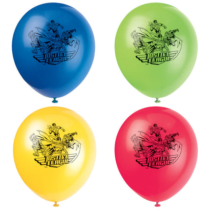 Balony Liga Sprawiedliwości 30cm 8szt