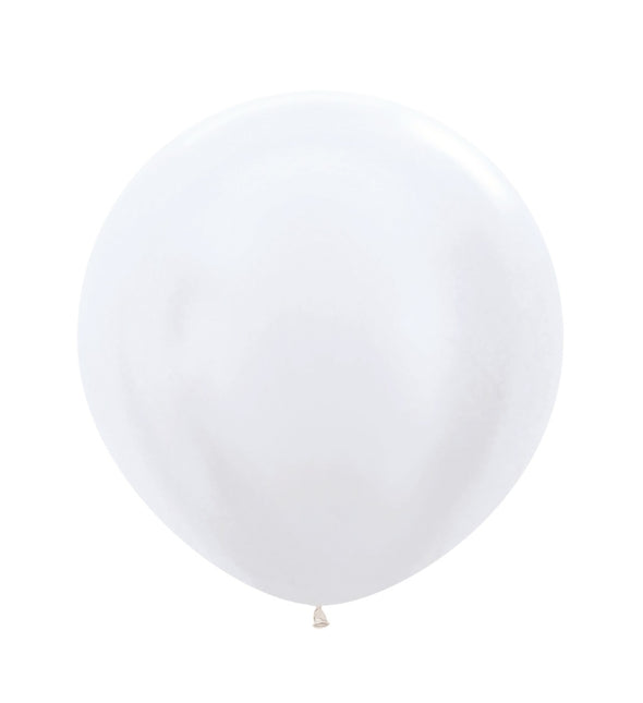 Balony Pearl White 61cm 10szt