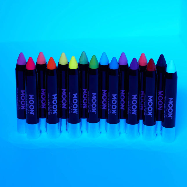 Moon Glow Intense Neon UV Body Crayons Intensywna czerwień 3.2g