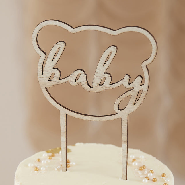 Topper na tort Baby Wood 16cm